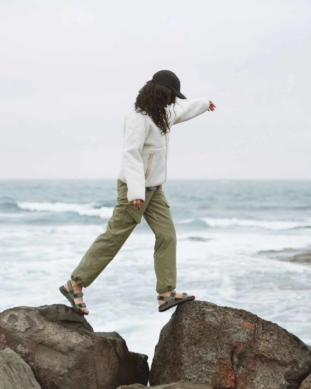 Acacia Womens DWR Outdoor Hiking Pants Olive - Image 2