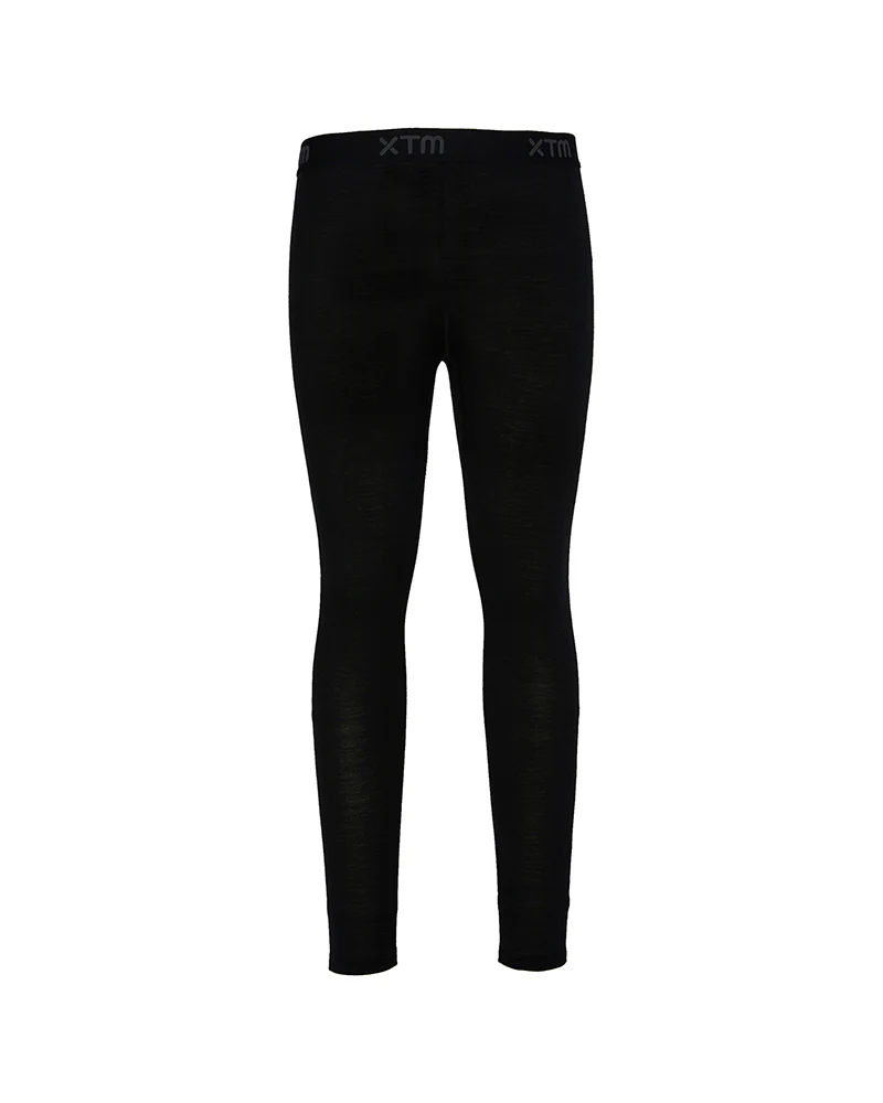 Active200 Merino 200gsm Wool Mens Thermal Base Layer Pants - Black - Image 5