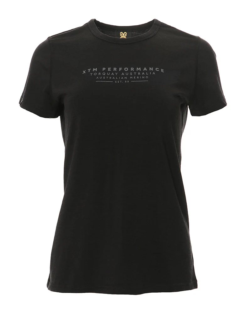 Adventure170 Merino 170gsm Wool Ladies Thermal T-Shirt Black II - Image 5