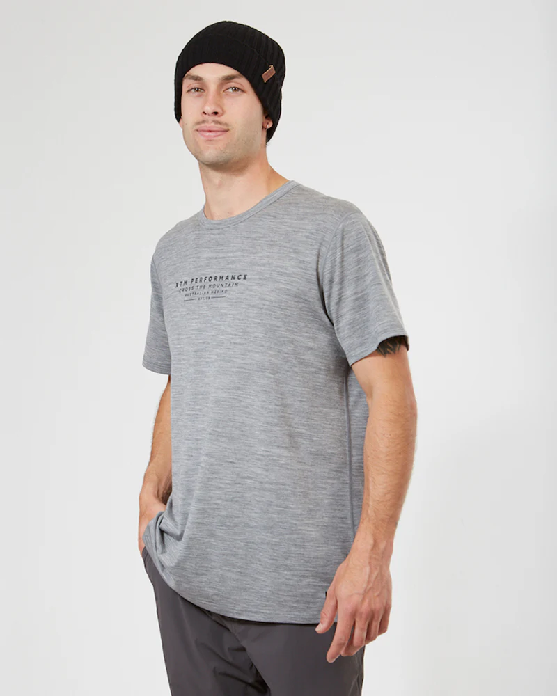 Adventure170 Merino 170gsm Wool Men's Thermal T-Shirt - Torquay Grey