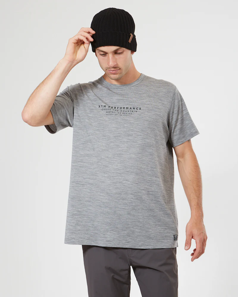 Adventure170 Merino 170gsm Wool Men's Thermal T-Shirt - Torquay Grey - Image 2