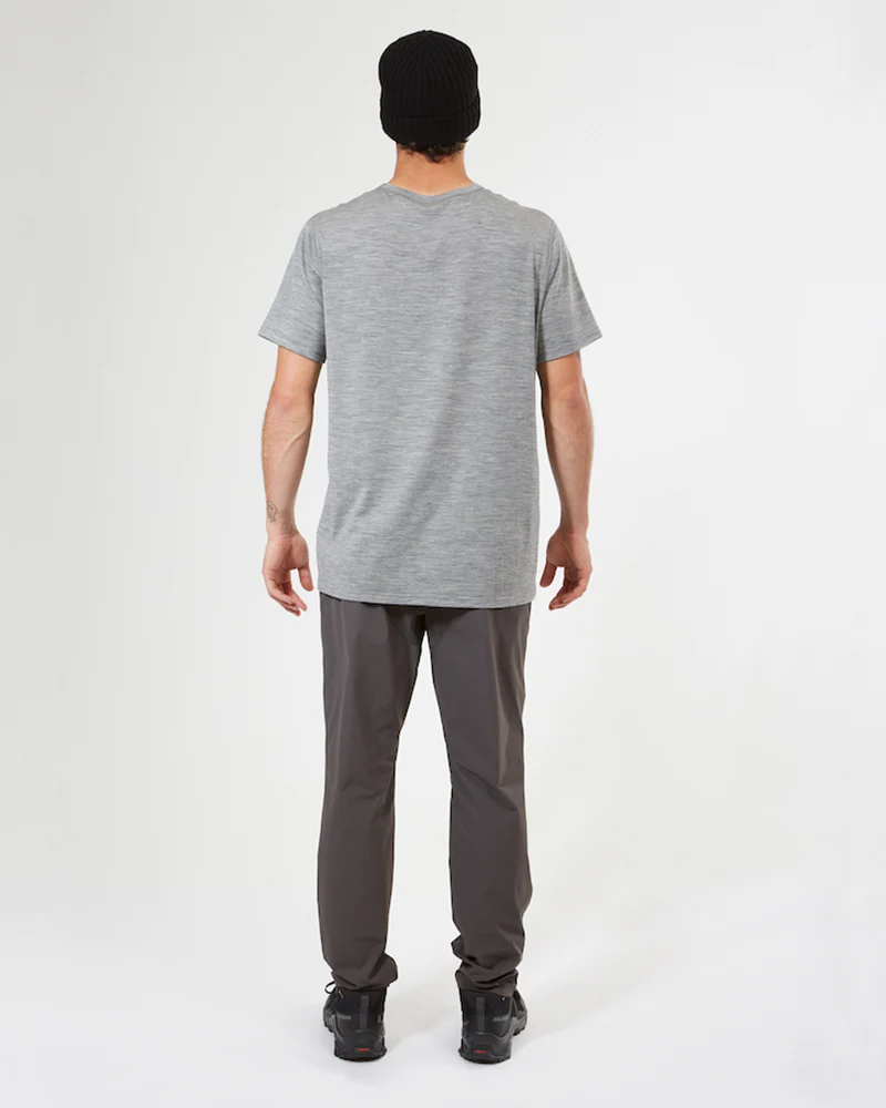 Adventure170 Merino 170gsm Wool Men's Thermal T-Shirt - Torquay Grey - Image 5