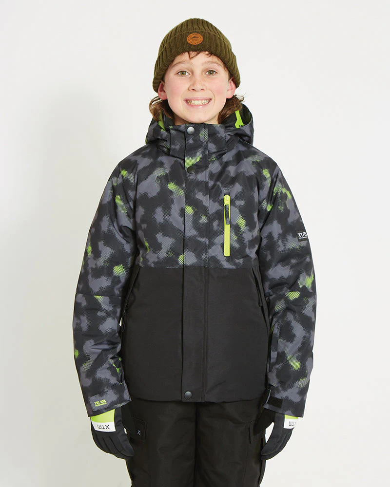 Caden Youth Boys' Snow Jacket - Black Thermal - SALE