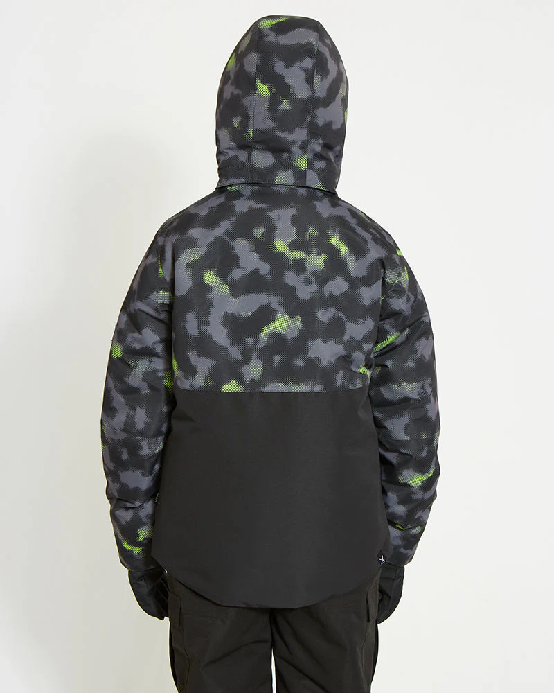 Caden Youth Boys' Snow Jacket - Black Thermal - SALE - Image 2