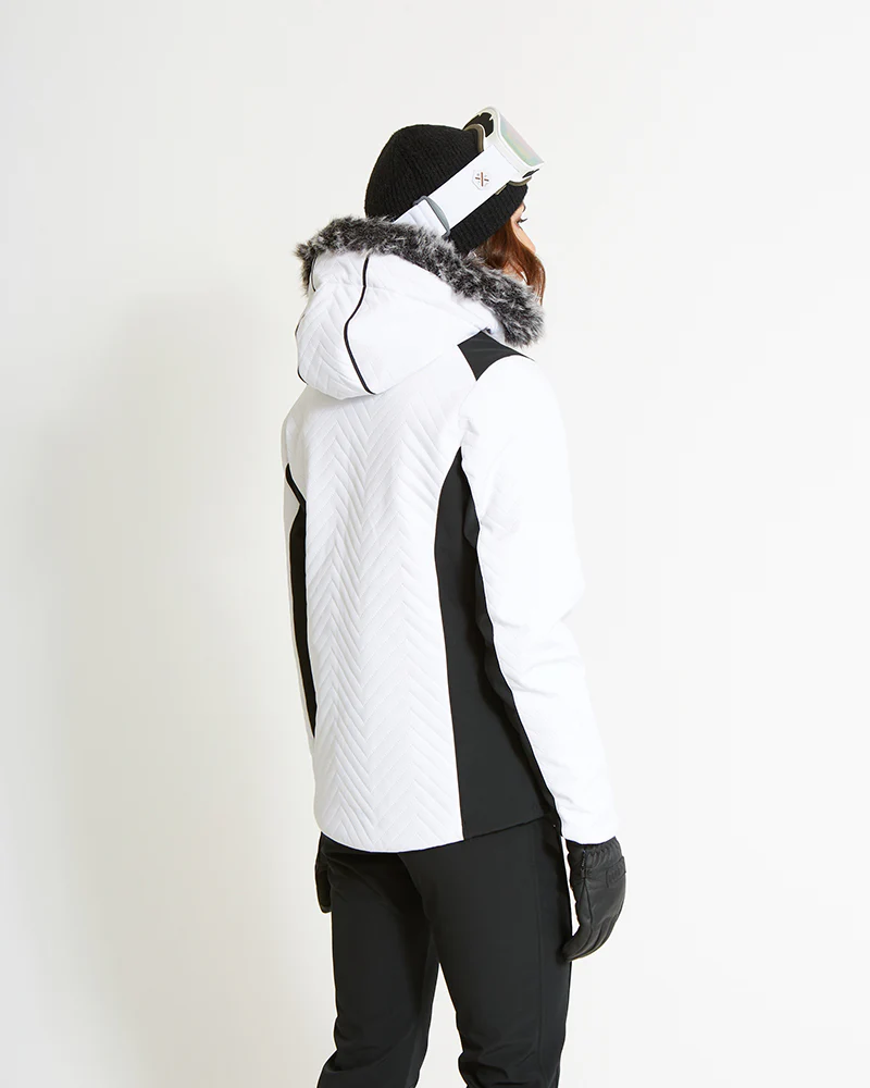 Chamonix II Waterproof Womens Snow Jacket White - Image 3