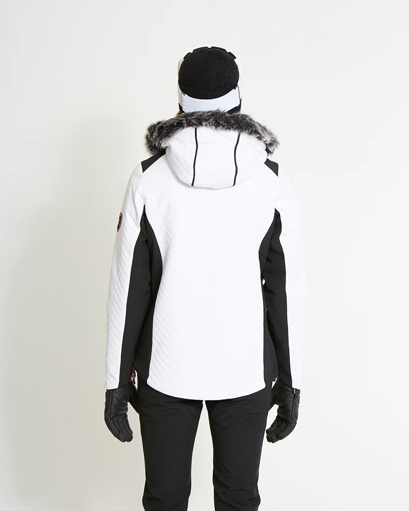 Chamonix II Waterproof Womens Snow Jacket White - Image 4