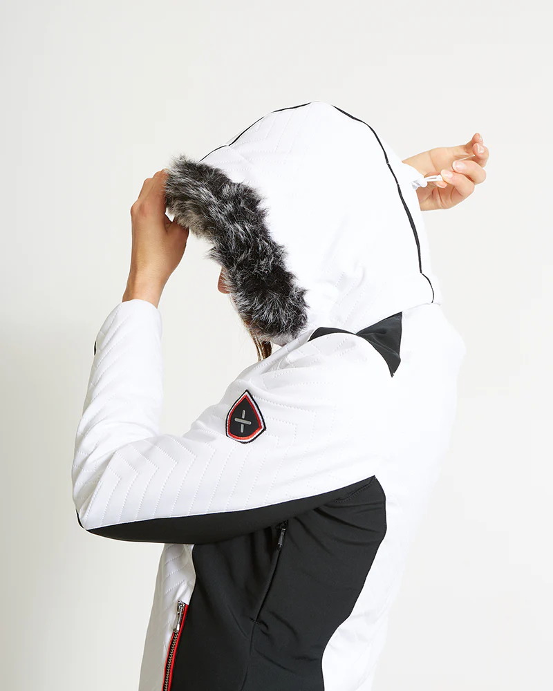 Chamonix II Waterproof Womens Snow Jacket White - Image 9