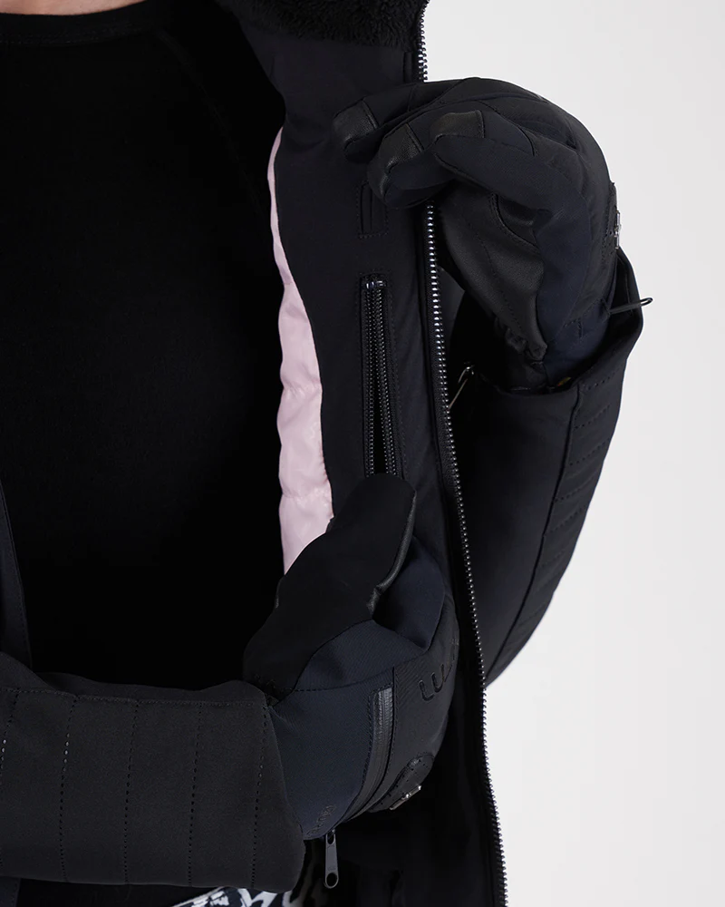 Chamonix II Waterproof Womens Snow Jacket Black - Image 10