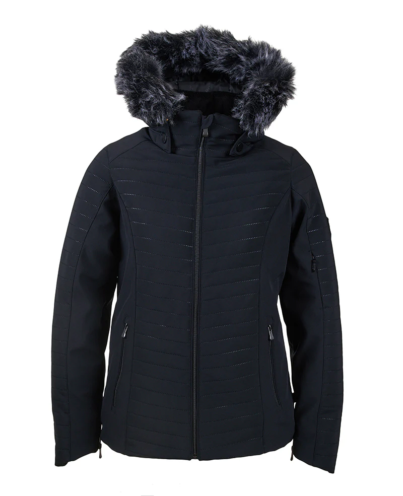 Chamonix II Waterproof Womens Snow Jacket Black - Image 11
