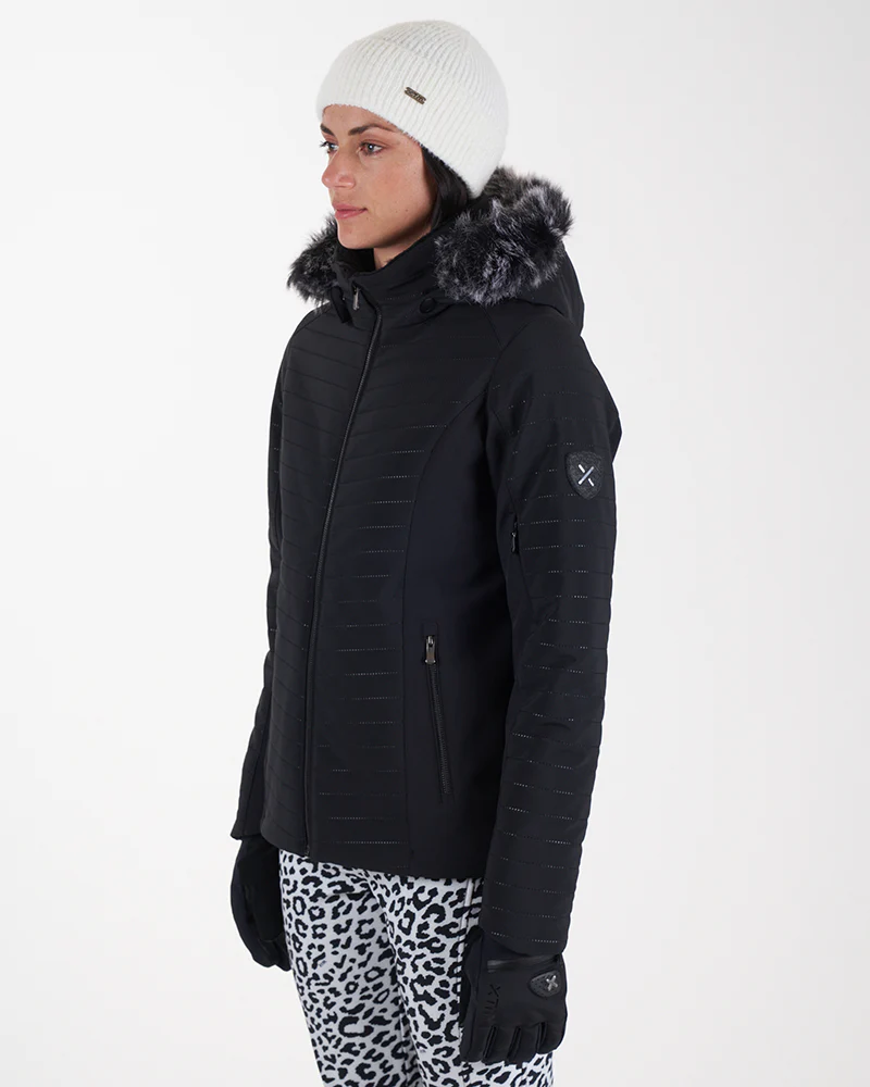 Chamonix II Waterproof Womens Snow Jacket Black - Image 2