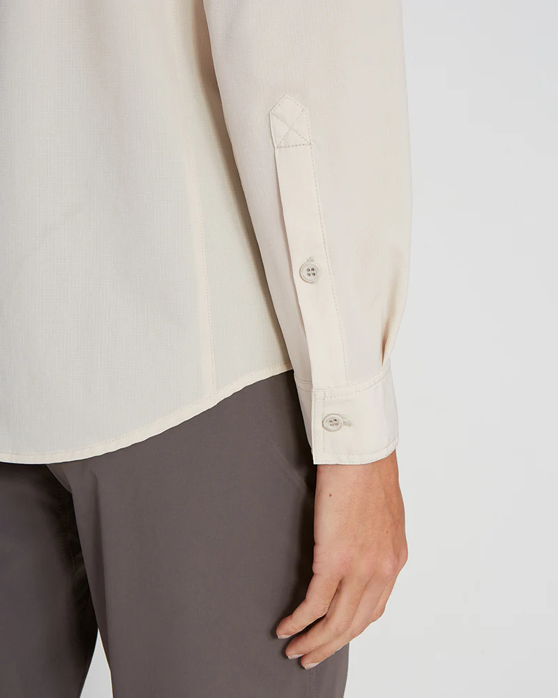 Cumberland Ladies Hike Long-Sleeve Shirt Stone - Image 8