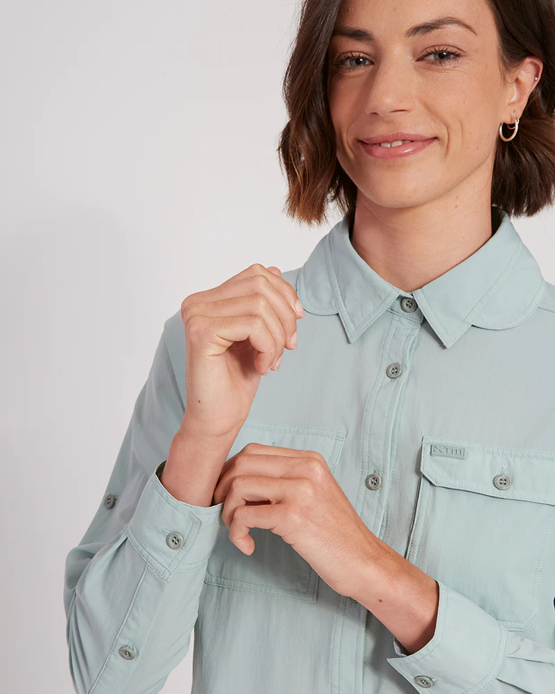 Cumberland Ladies Hike Long-Sleeve Shirt Jade - Image 10