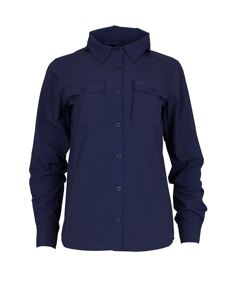 Cumberland Ladies Hike Long-Sleeve Shirt Navy - Image 13