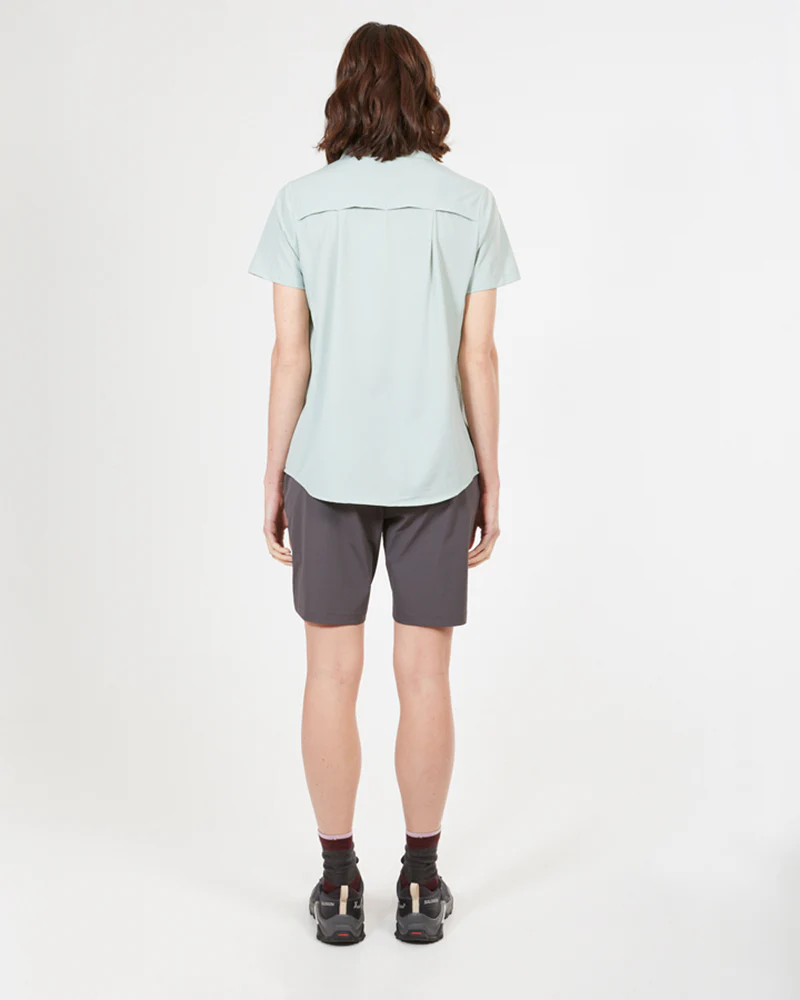 Cumberland Short-Sleeve Womens Lightweight Hiking Shirt Jade - Image 10