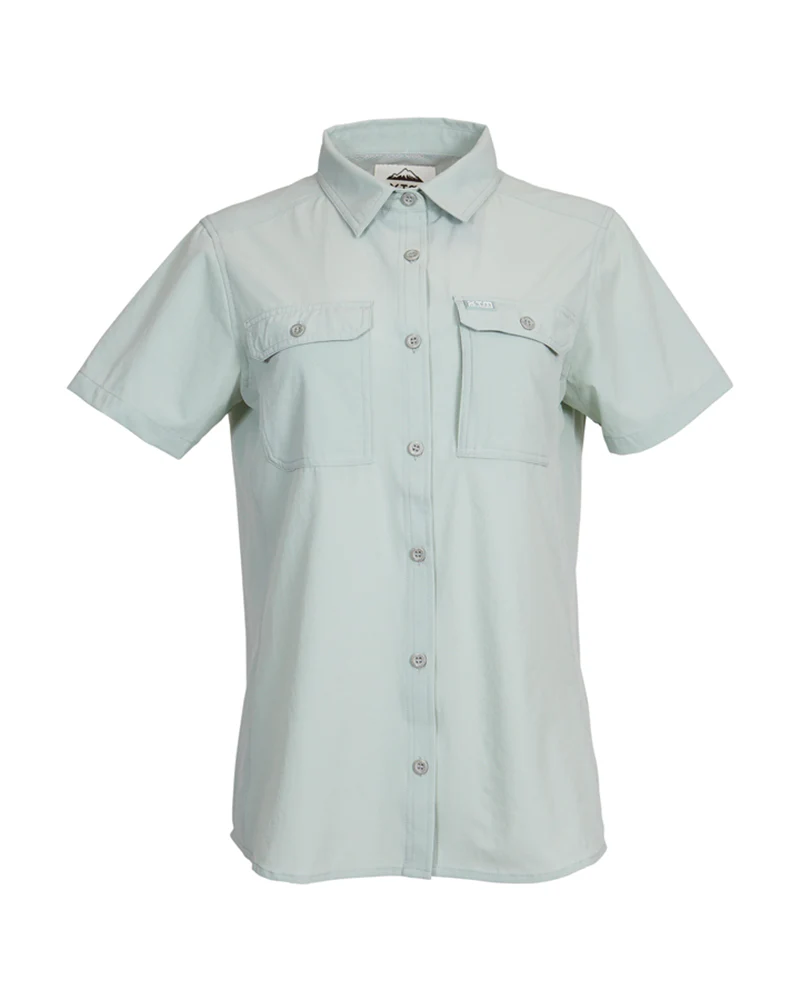 Cumberland Short-Sleeve Womens Lightweight Hiking Shirt Jade - Image 11