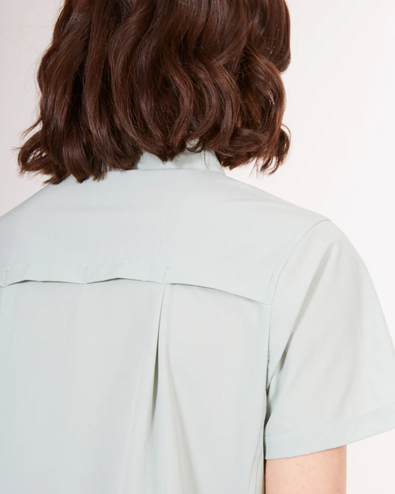 Cumberland Short-Sleeve Womens Lightweight Hiking Shirt Jade - Image 4