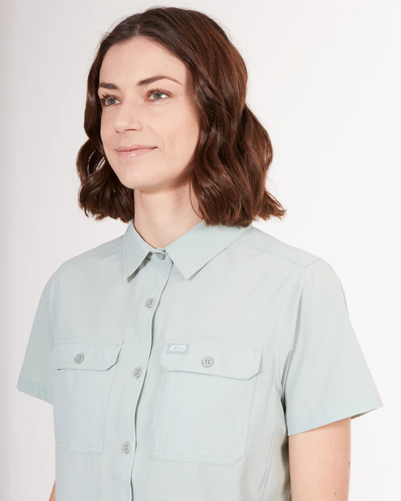 Cumberland Short-Sleeve Womens Lightweight Hiking Shirt Jade - Image 5
