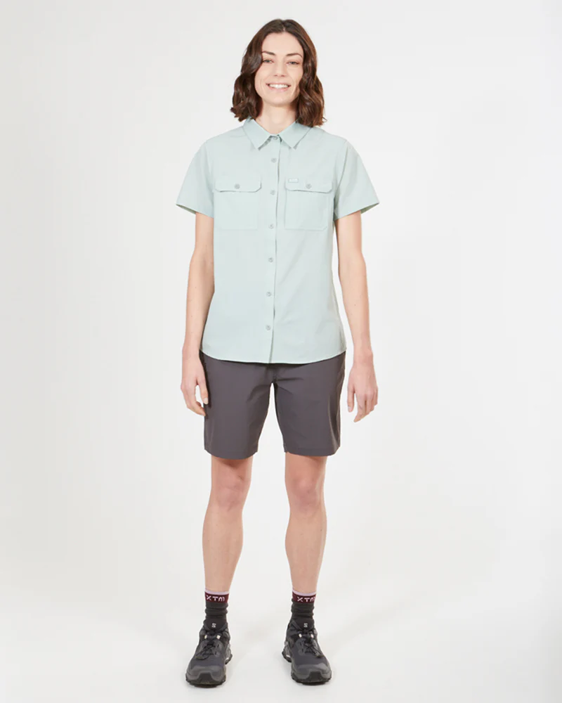 Cumberland Short-Sleeve Womens Lightweight Hiking Shirt Jade - Image 6