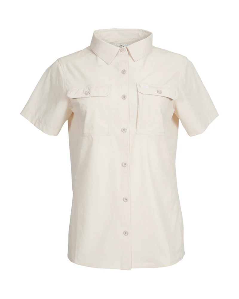 Cumberland Short-Sleeve Womens Lightweight Hiking Shirt Sand - Image 11