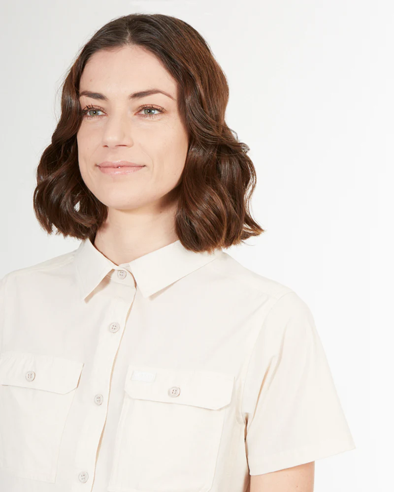 Cumberland Short-Sleeve Womens Lightweight Hiking Shirt Sand - Image 6