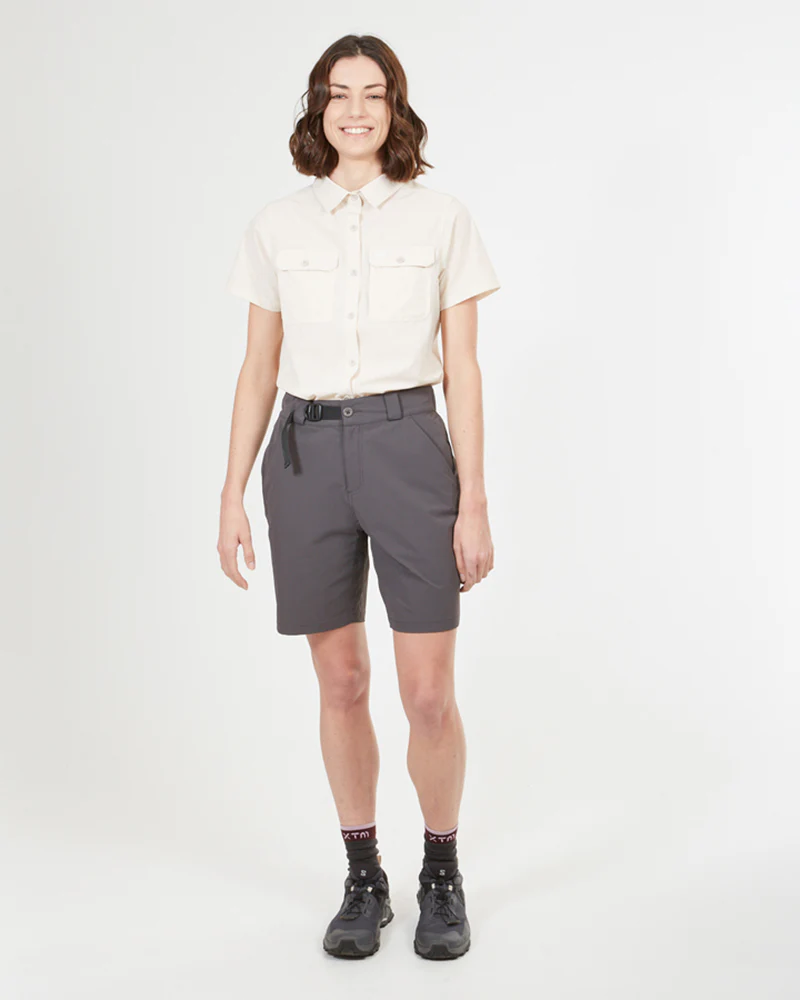 Cumberland Short-Sleeve Womens Lightweight Hiking Shirt Sand - Image 8