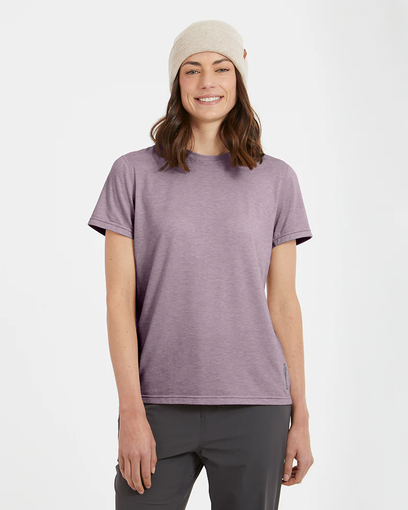 Darby Womens Fast-Drying Trail Hiking T-Shirt Fog