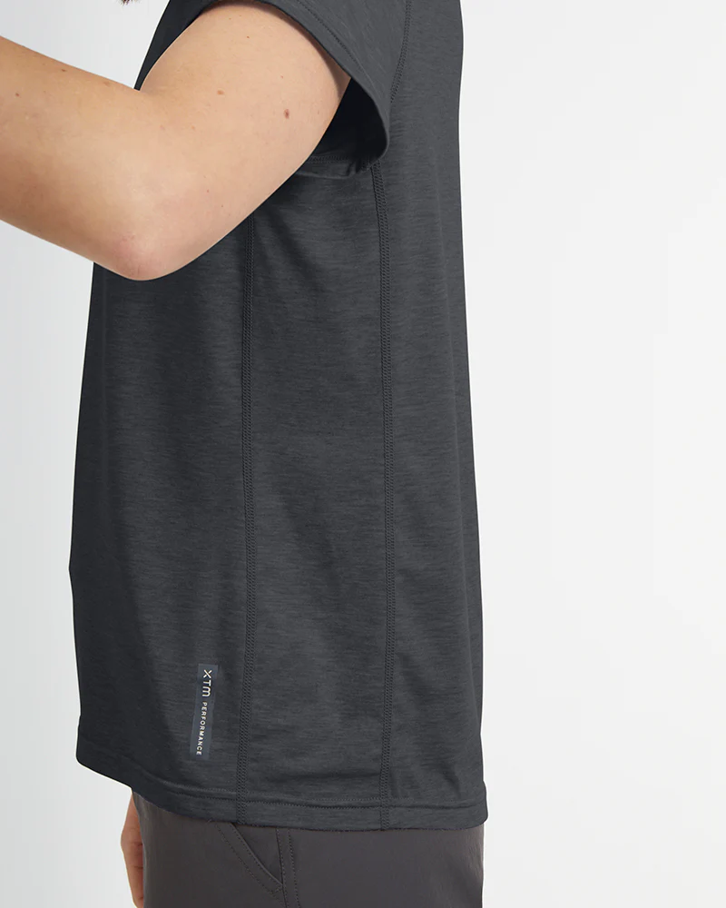 Darby Womens Fast-Drying Trail Hiking T-Shirt Dark Grey Marle - Image 4