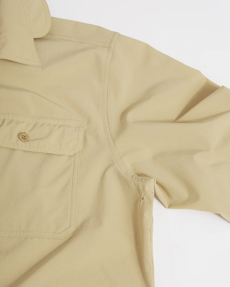 Dunkeld Mens Hike Long-Sleeve Shirt Sand - Image 12