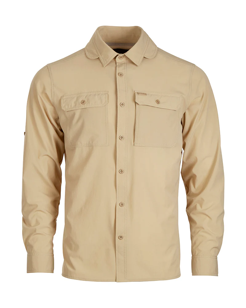 Dunkeld Mens Hike Long-Sleeve Shirt Sand - Image 14
