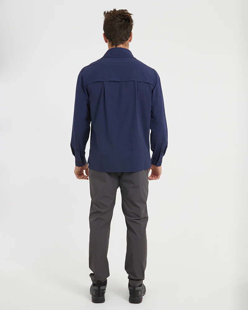 Dunkeld Mens Hike Long-Sleeve Shirt Navy - Image 13