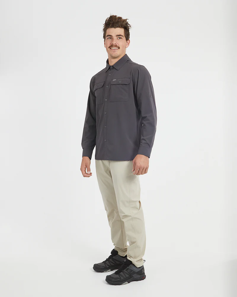 Dunkeld Mens Hike Long-Sleeve Shirt Pavement - Image 12