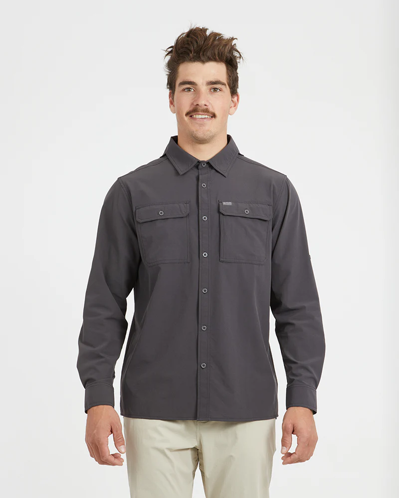 Dunkeld Mens Hike Long-Sleeve Shirt Pavement - Image 2