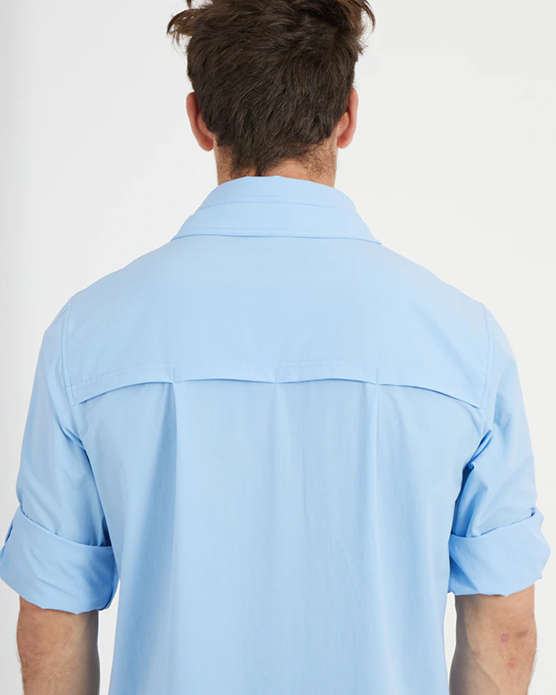 Dunkeld Mens Hike Long-Sleeve Shirt Water Blue - Image 12