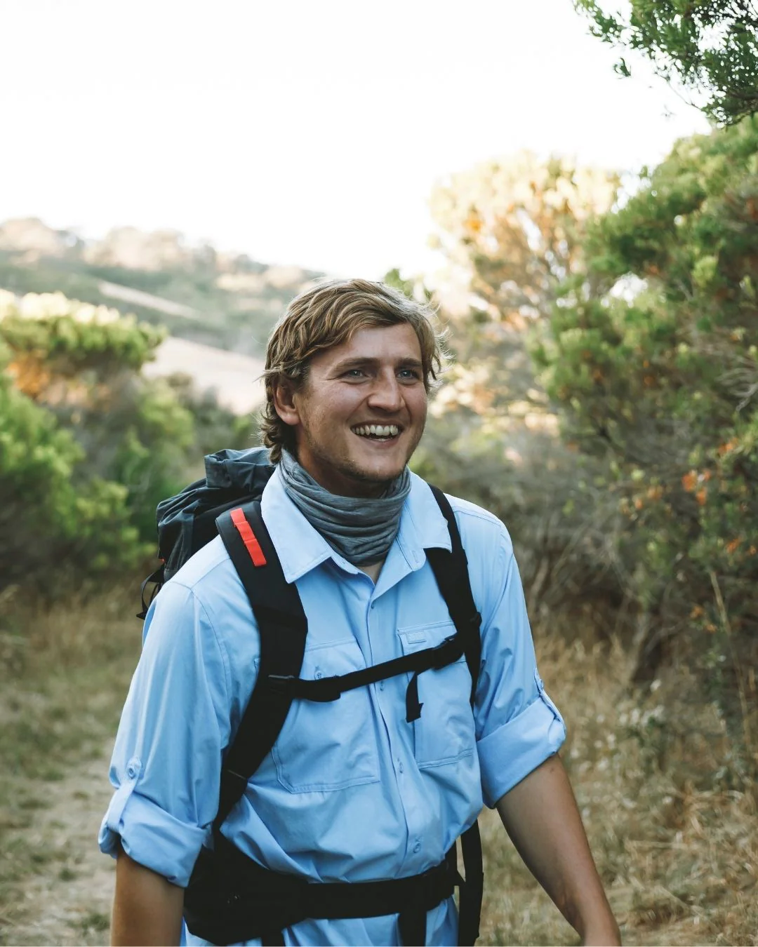 Dunkeld Mens Hike Long-Sleeve Shirt Water Blue - Image 2