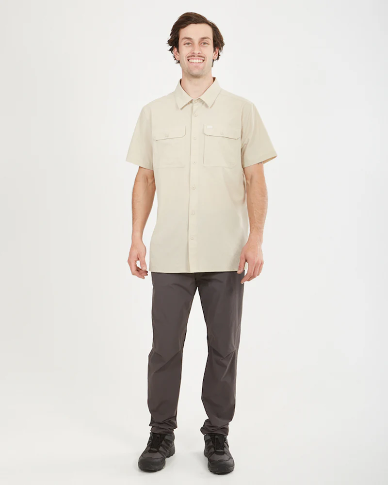Dunkeld Short-Sleeve Mens Lightweight Hiking Shirt Sand - Image 6