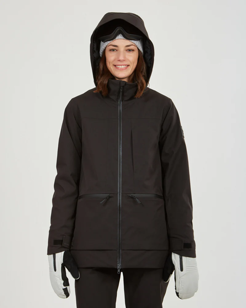 Elevation Womens Snow Jacket Black - Image 2
