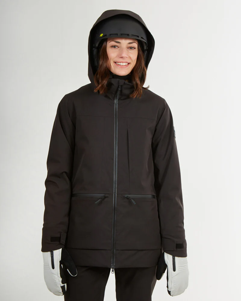 Elevation Womens Snow Jacket Black - Image 3
