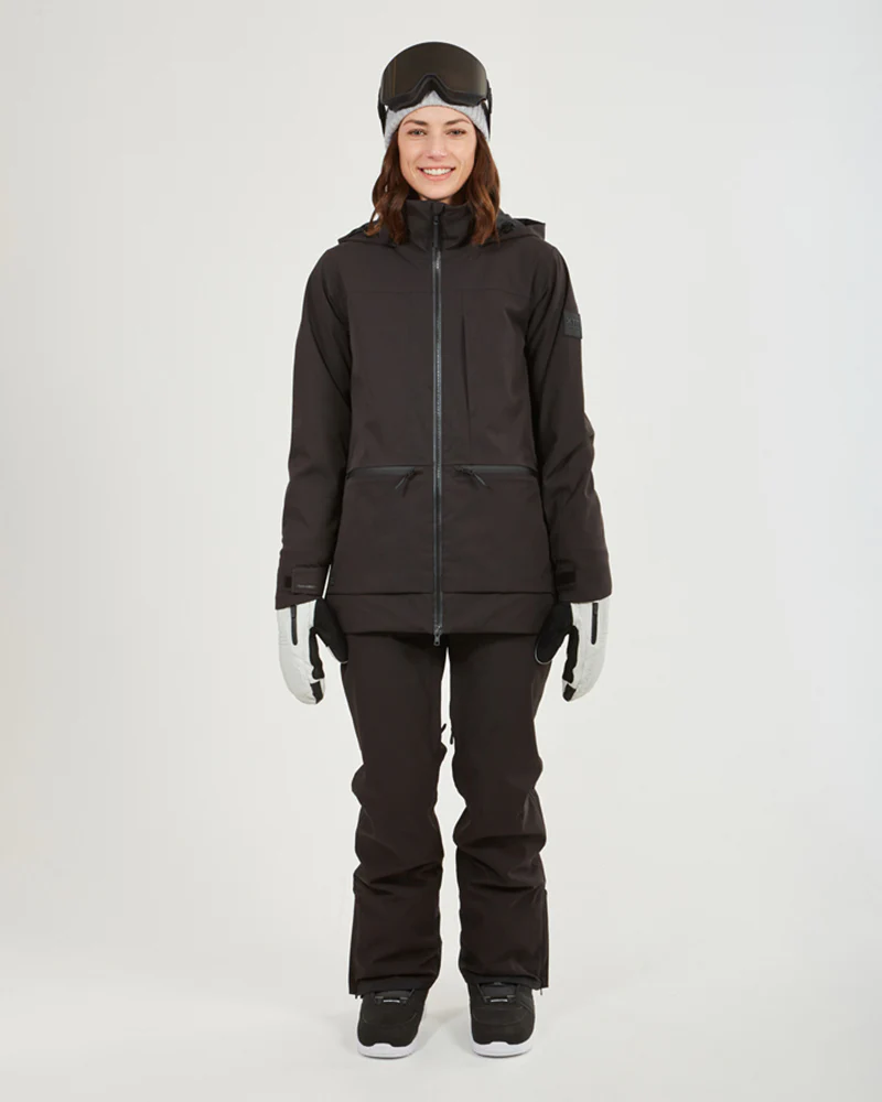 Elevation Womens Snow Jacket Black - Image 4