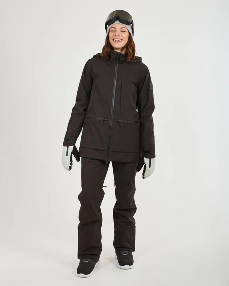 Elevation Womens Snow Jacket Black - Image 5