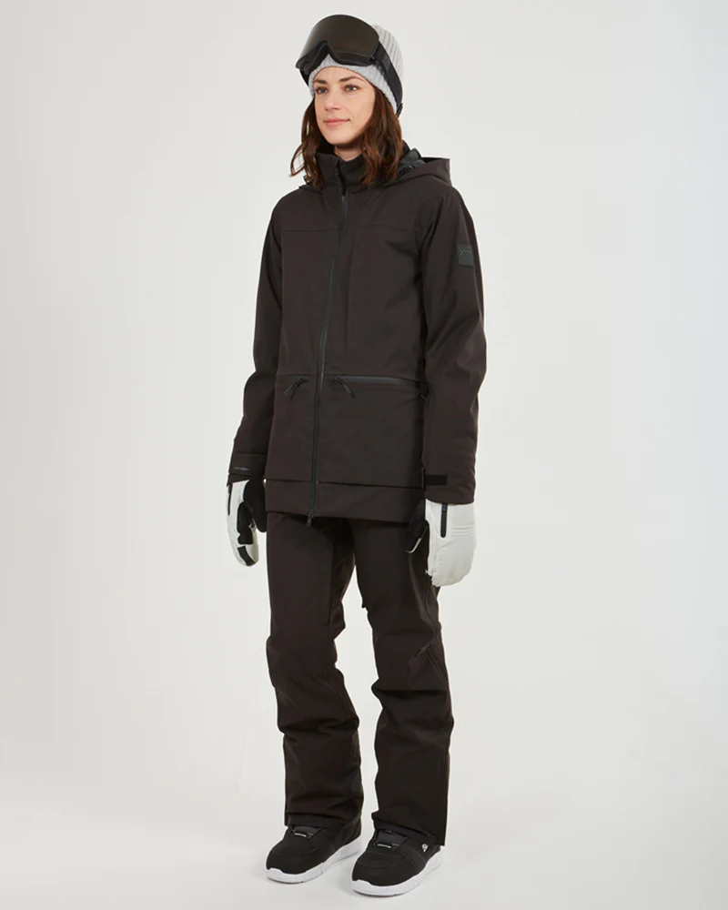 Elevation Womens Snow Jacket Black - Image 6