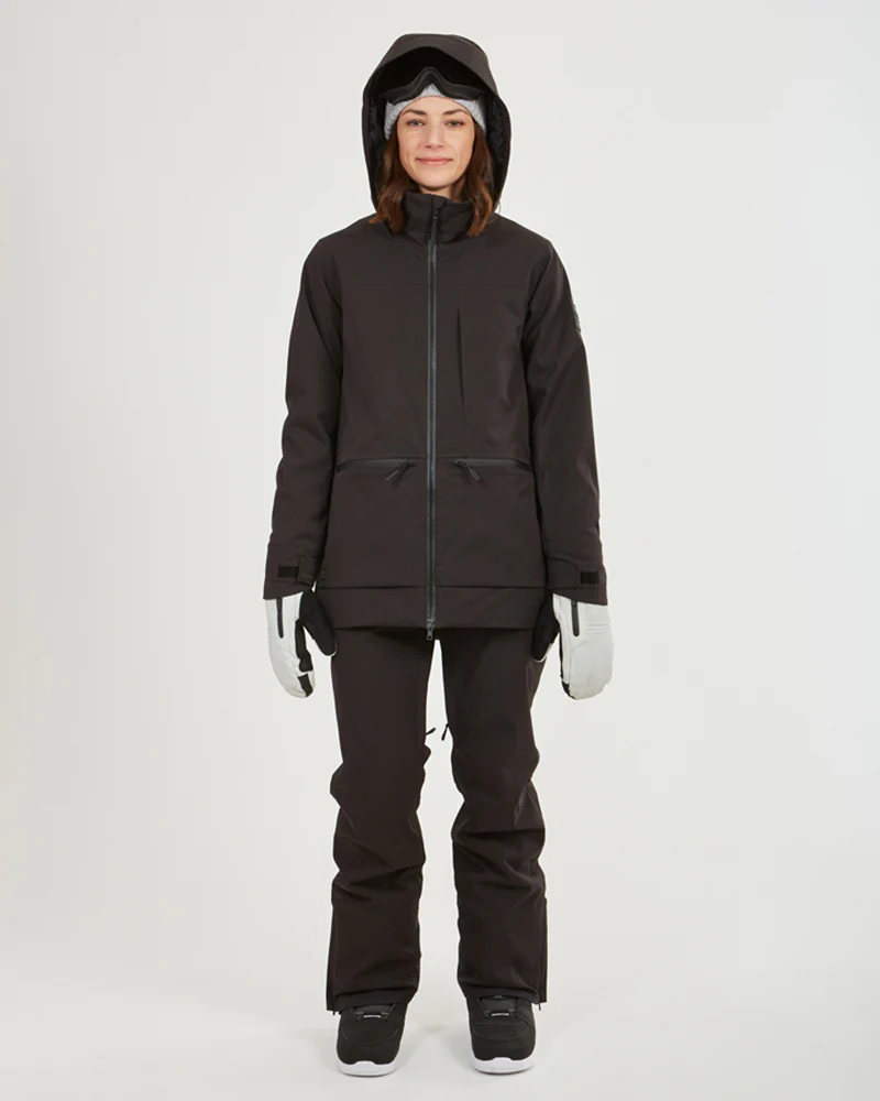 Elevation Womens Snow Jacket Black - Image 7