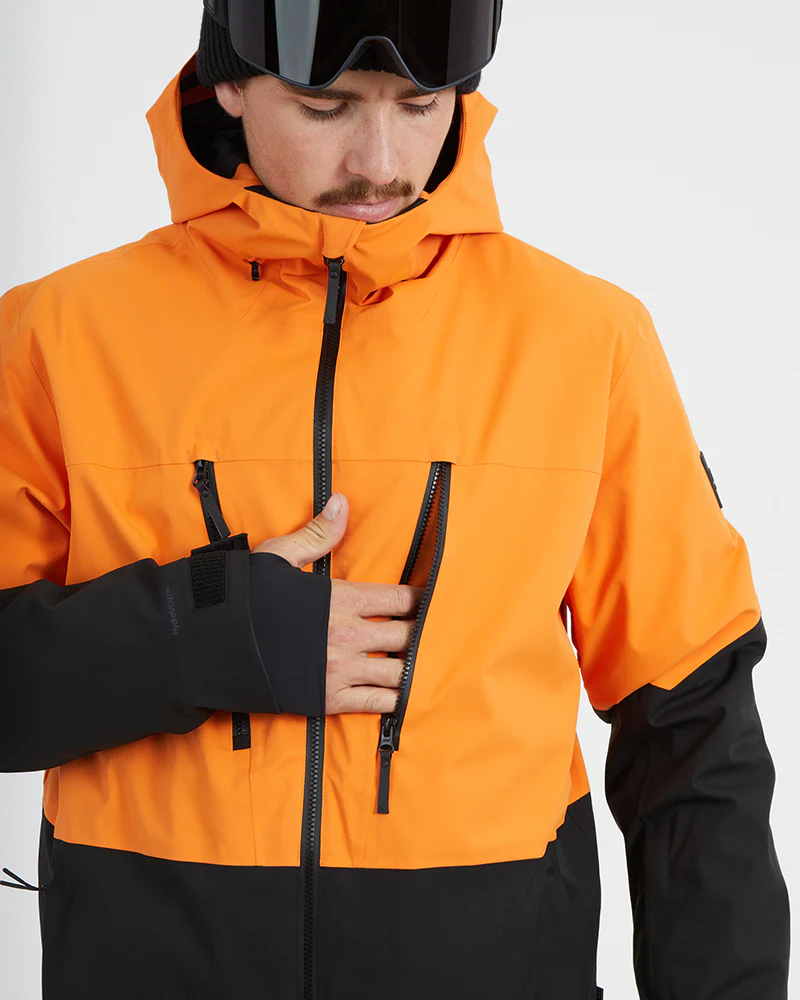 Exposure Mens Snow Jacket Vivid Orange - Image 10