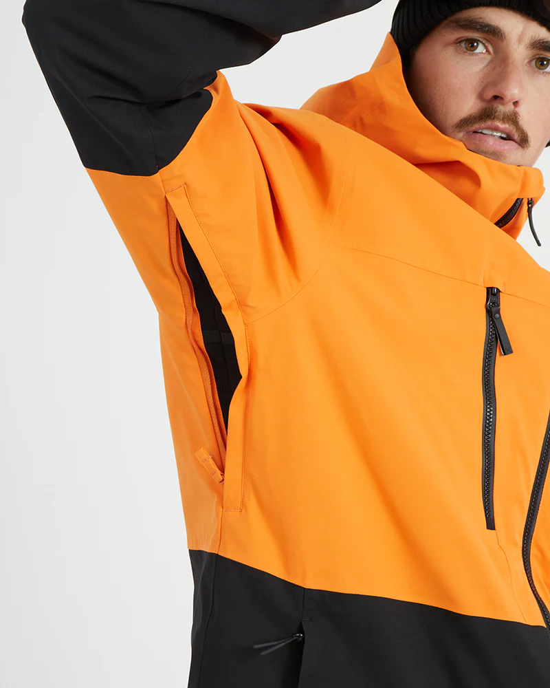 Exposure Mens Snow Jacket Vivid Orange - Image 14