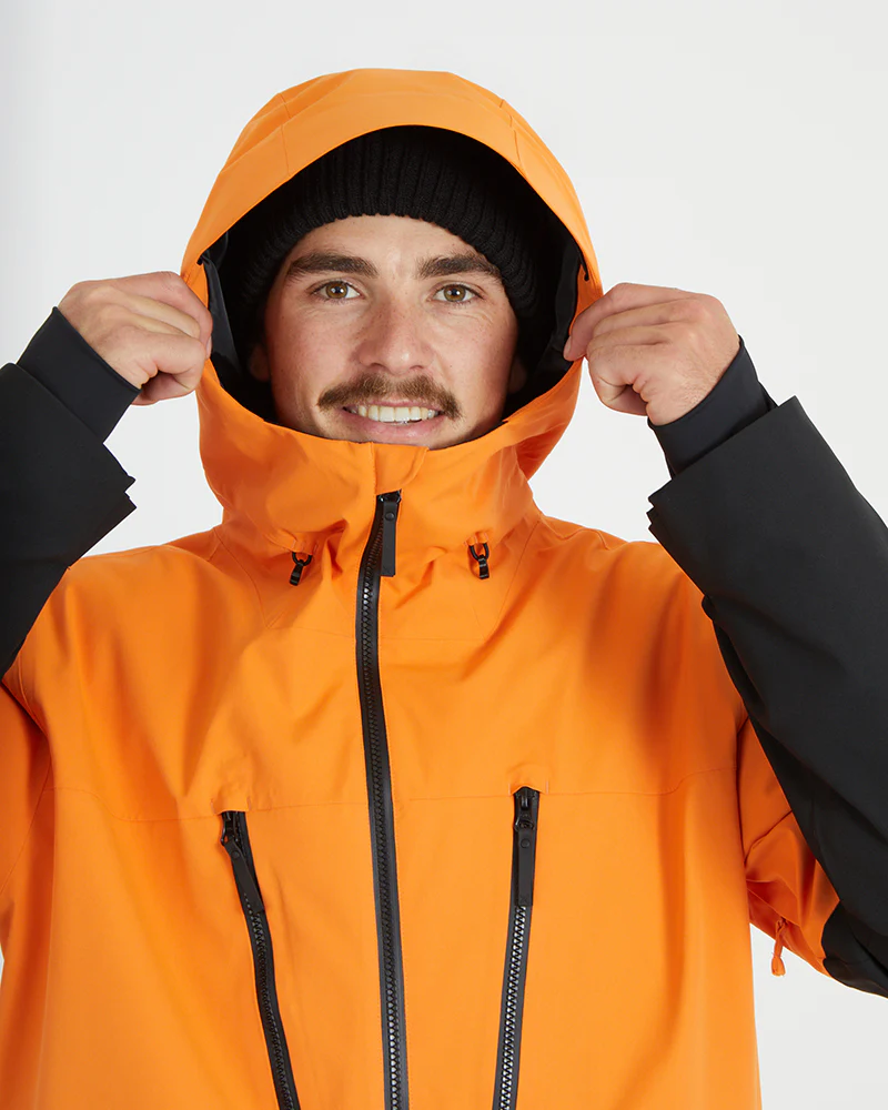Exposure Mens Snow Jacket Vivid Orange - Image 17