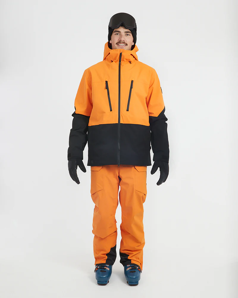 Exposure Mens Snow Jacket Vivid Orange - Image 2