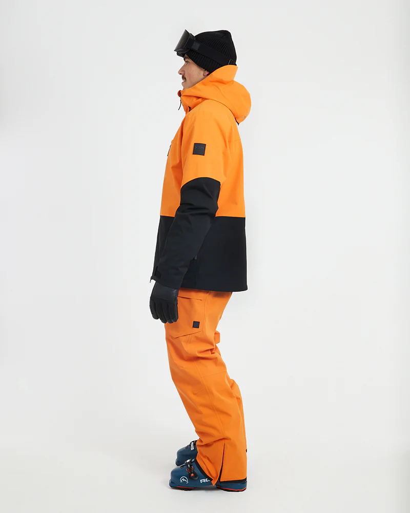 Exposure Mens Snow Jacket Vivid Orange - Image 4
