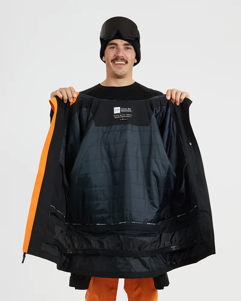Exposure Mens Snow Jacket Vivid Orange - Image 6