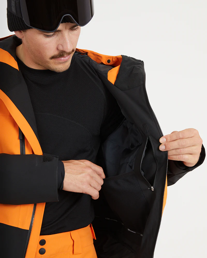 Exposure Mens Snow Jacket Vivid Orange - Image 8