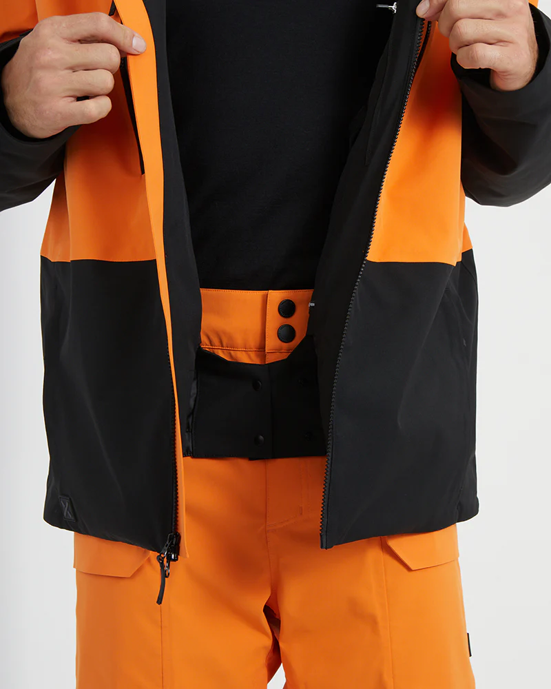 Exposure Mens Snow Jacket Vivid Orange - Image 9