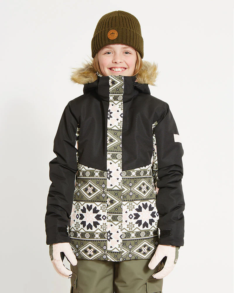 Frankie Youth Girls' Snow Jacket - Kalamata Mosaic - SALE